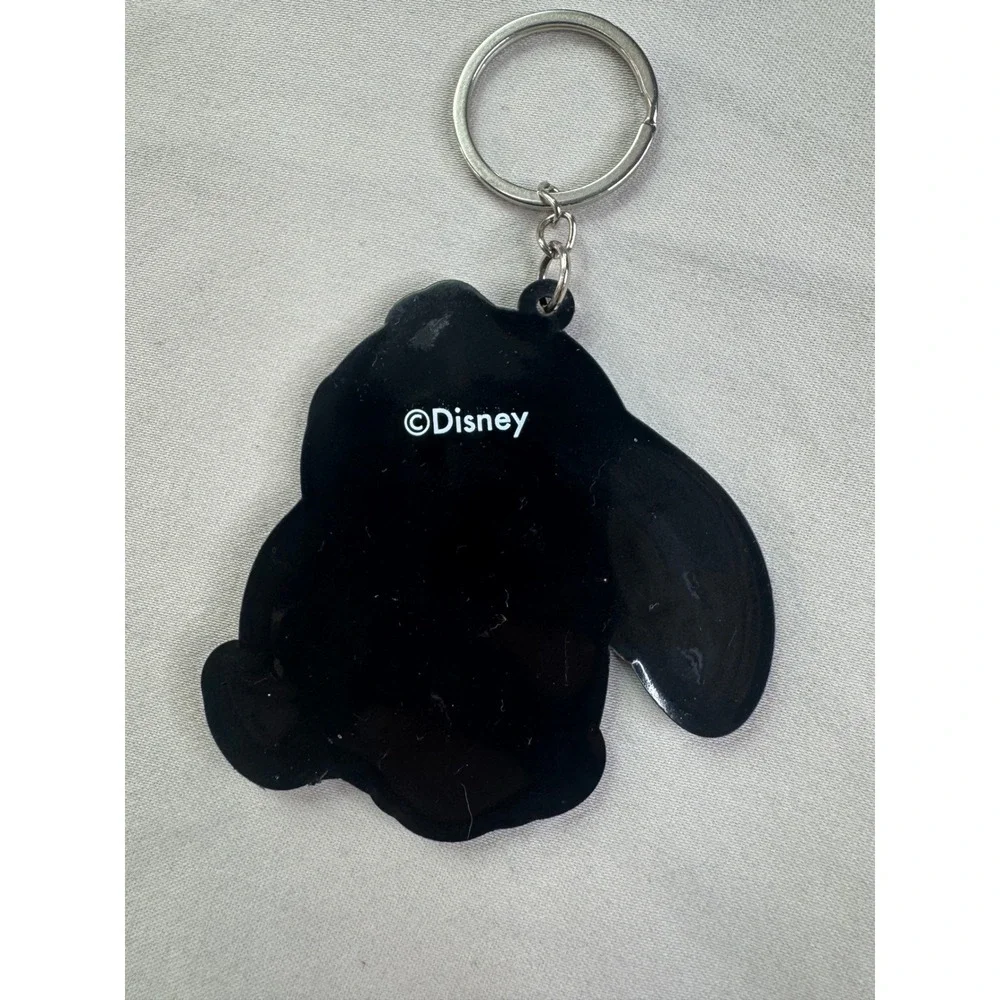 Disney Lilo and Stitch Rubber Keychain Blue Experiment 626 Bag Charm Accessory